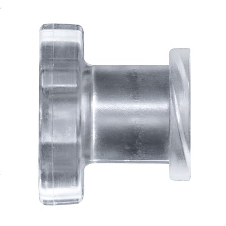 Cole Parmer Luer to Plug Fitting, Straight Adapter, Ntrl Kynar, Cleanroom, Female Luer; 10PK LF-PNK7-QC